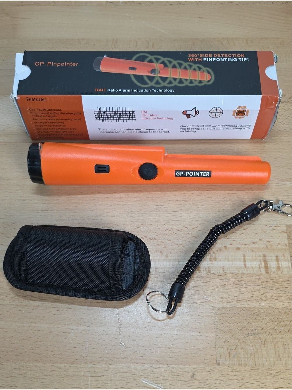 GP-POINTER Orange Metal Pinpointer Detector